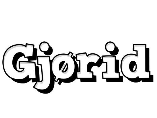 Gjørid snowing logo