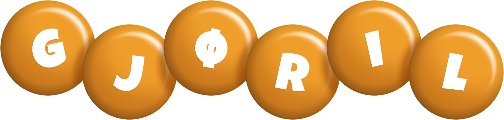 Gjøril candy-orange logo