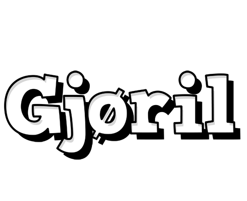 Gjøril snowing logo