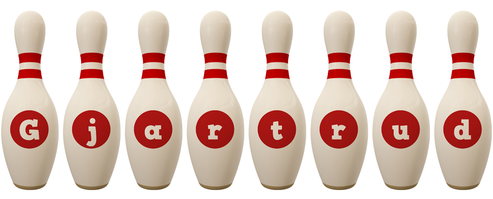 Gjartrud bowling-pin logo