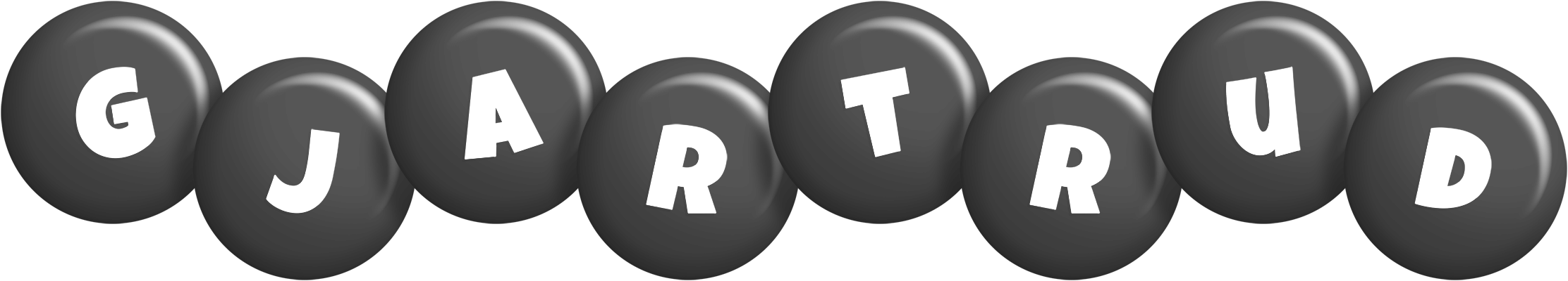 Gjartrud candy-black logo