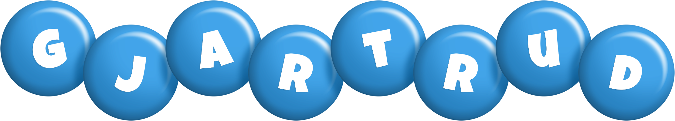Gjartrud candy-blue logo