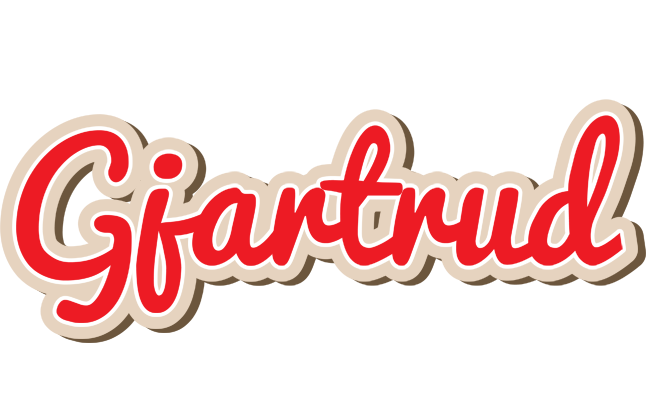 Gjartrud chocolate logo
