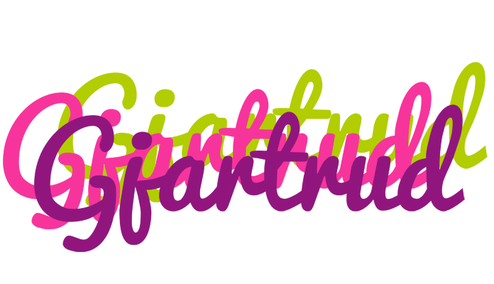 Gjartrud flowers logo