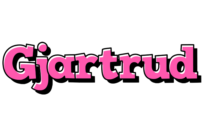 Gjartrud girlish logo