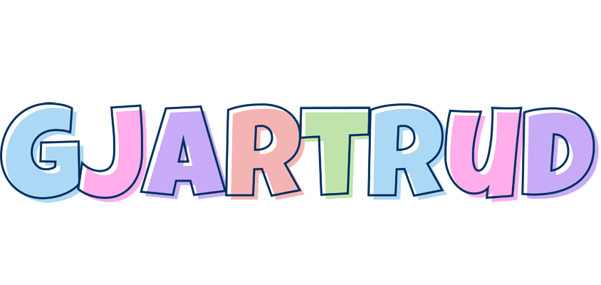Gjartrud pastel logo