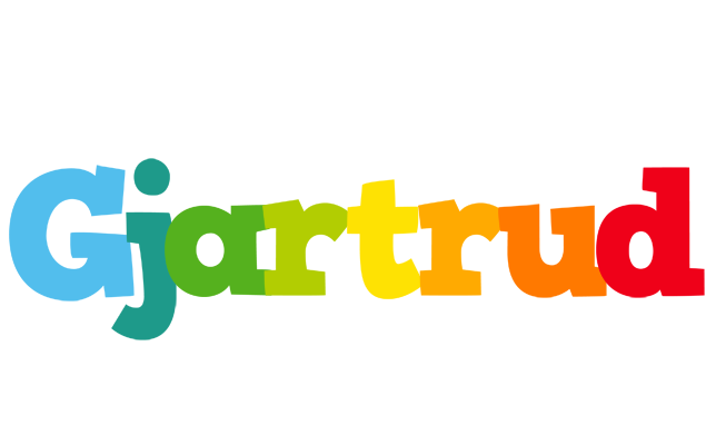 Gjartrud rainbows logo
