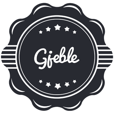 Gjeble badge logo