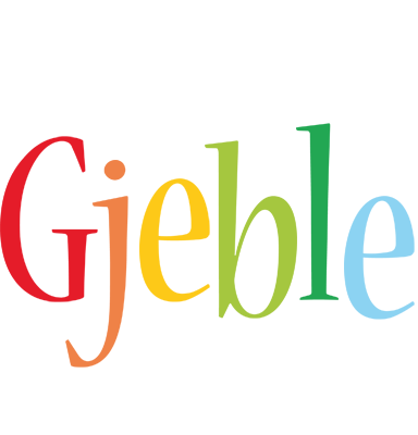 Gjeble birthday logo