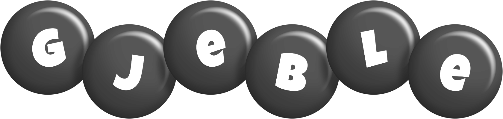 Gjeble candy-black logo