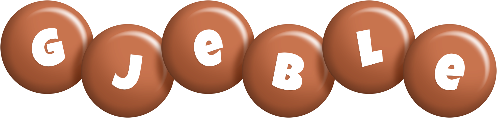 Gjeble candy-brown logo