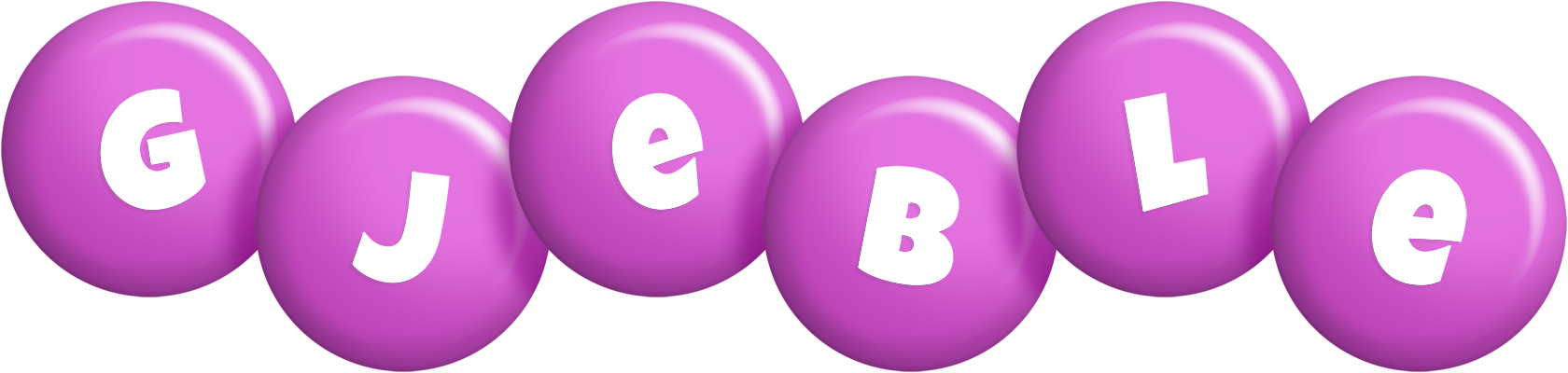 Gjeble candy-purple logo