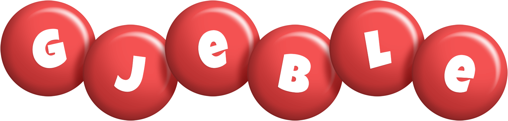Gjeble candy-red logo
