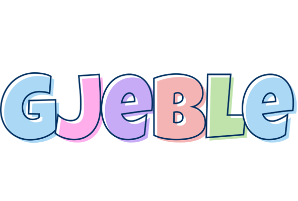 Gjeble pastel logo
