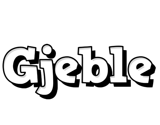Gjeble snowing logo