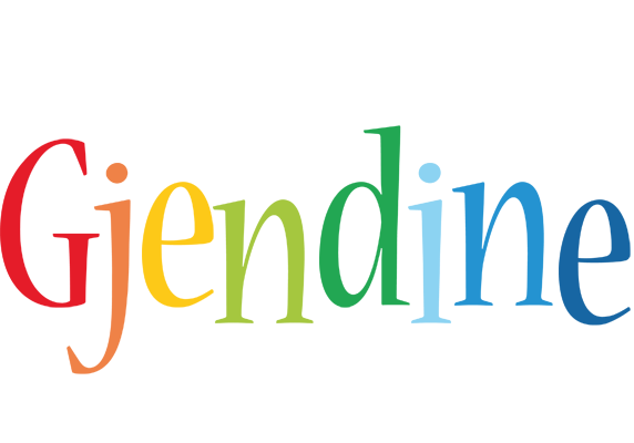 Gjendine birthday logo