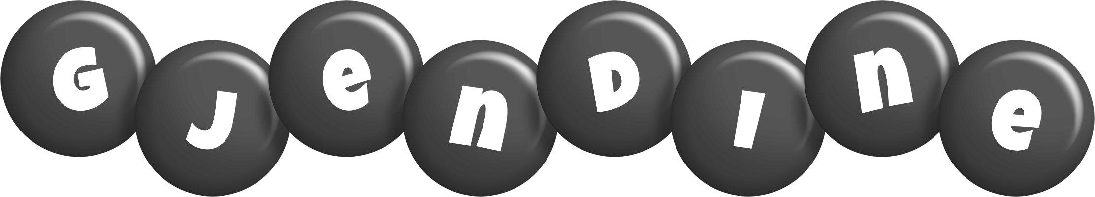 Gjendine candy-black logo