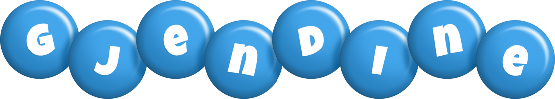 Gjendine candy-blue logo
