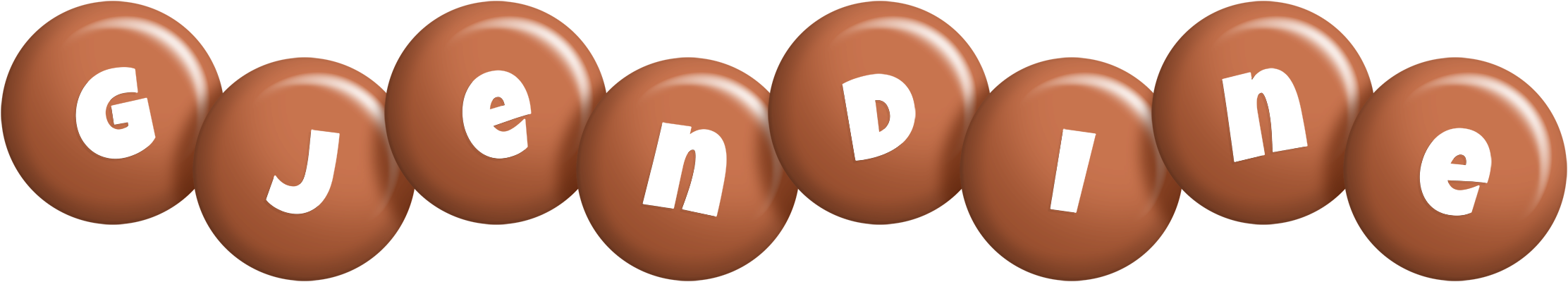Gjendine candy-brown logo