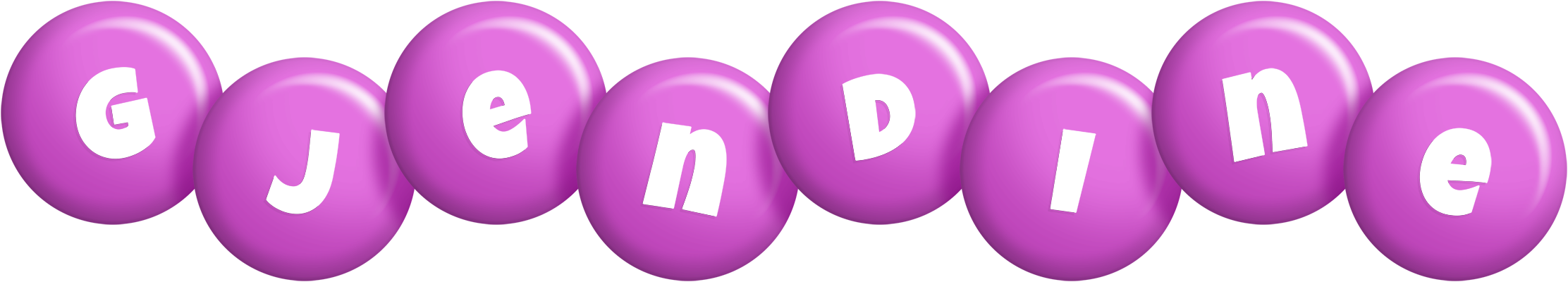 Gjendine candy-purple logo