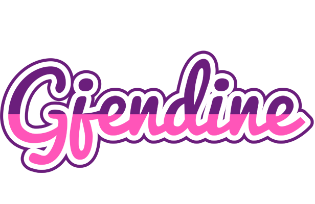Gjendine cheerful logo