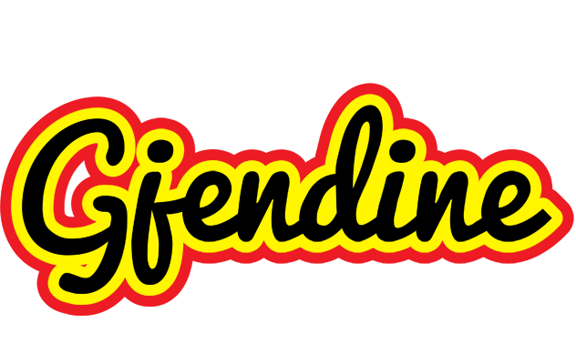 Gjendine flaming logo