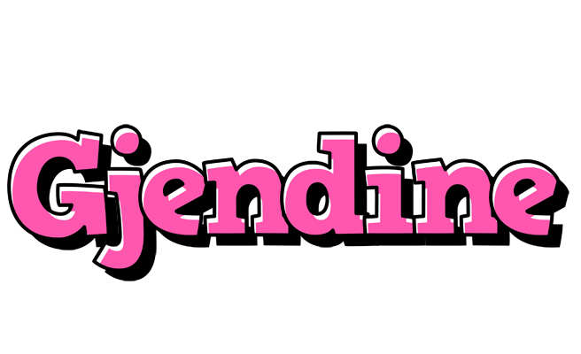 Gjendine girlish logo