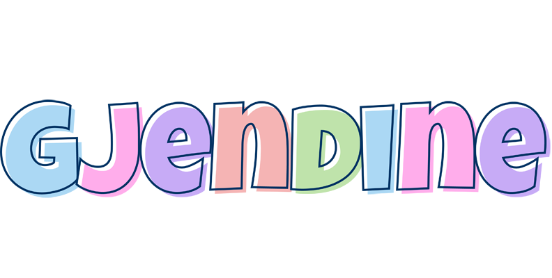 Gjendine pastel logo