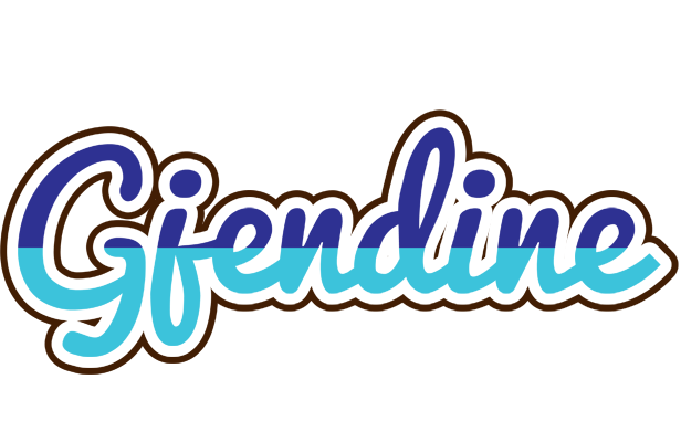 Gjendine raining logo