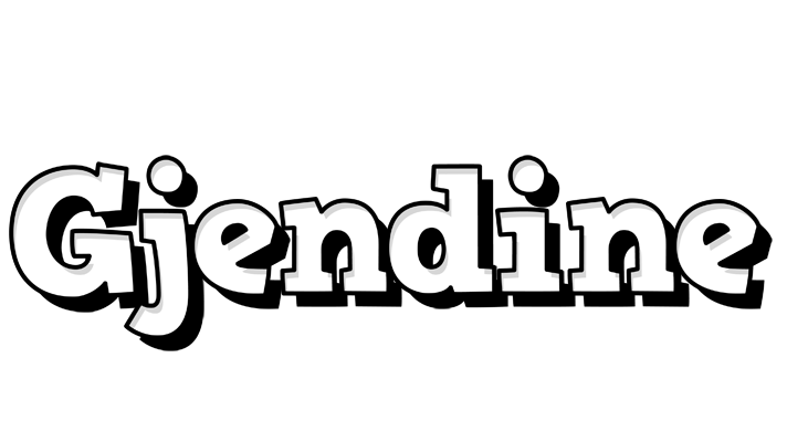 Gjendine snowing logo