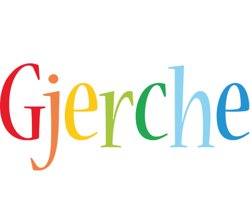 Gjerche birthday logo