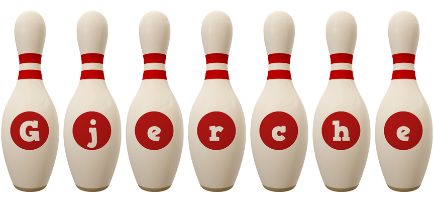 Gjerche bowling-pin logo