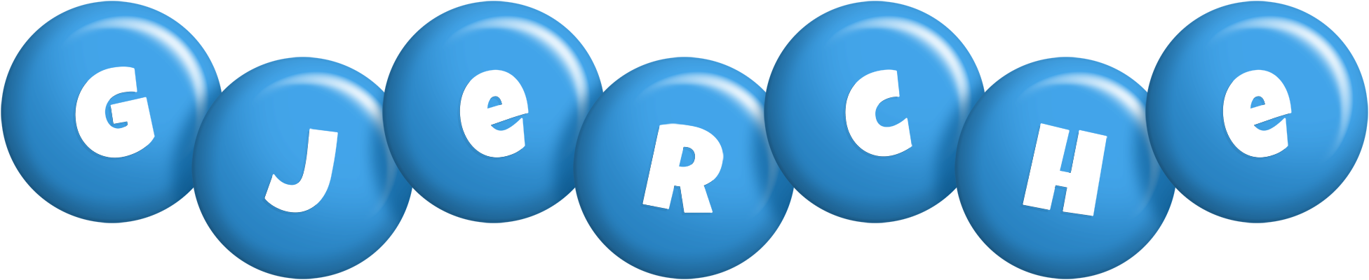 Gjerche candy-blue logo