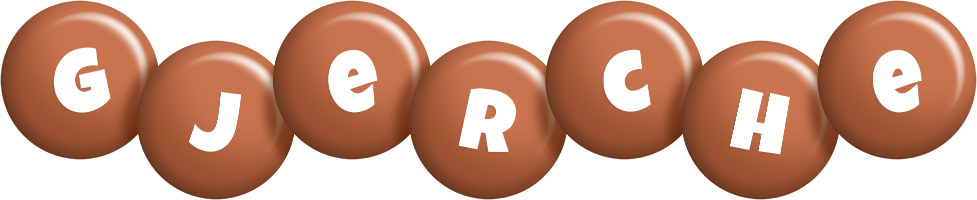 Gjerche candy-brown logo