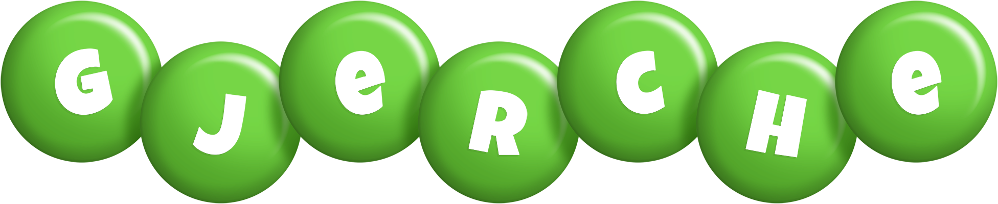 Gjerche candy-green logo