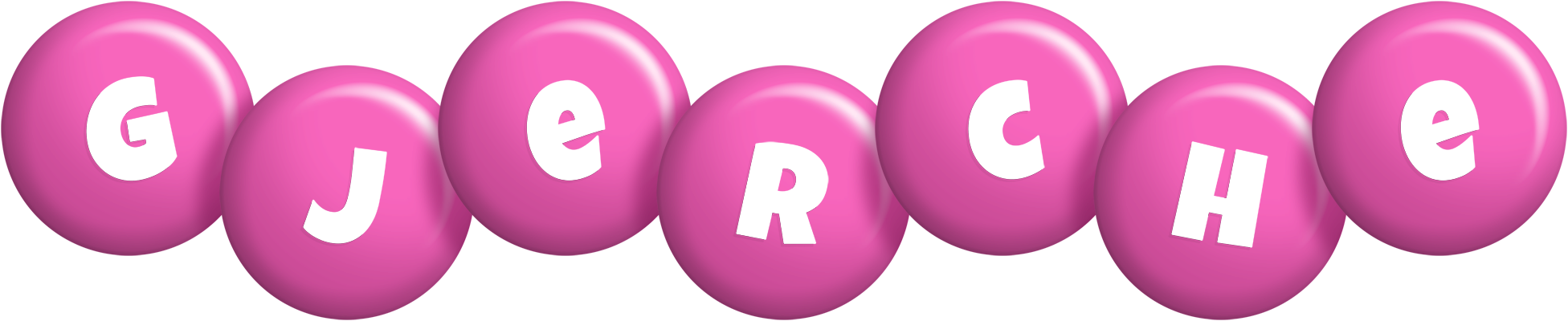 Gjerche candy-pink logo