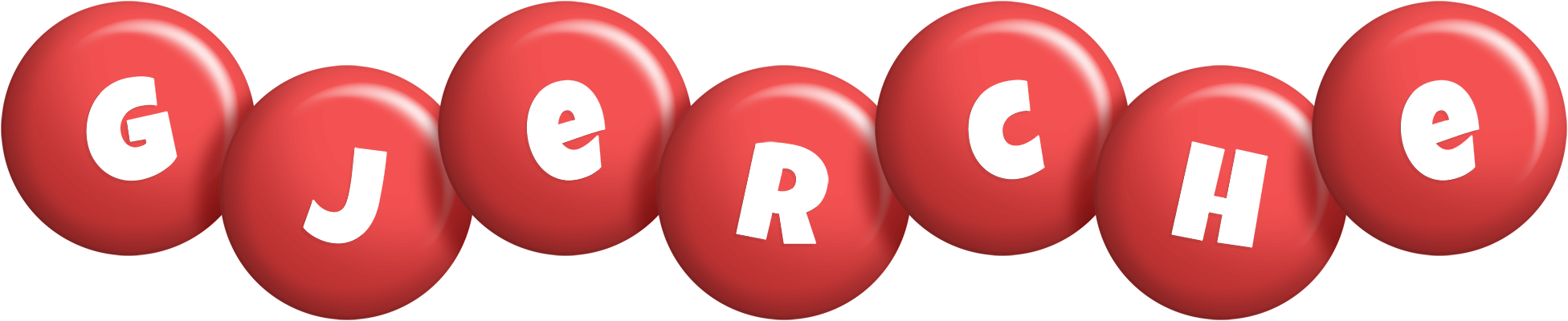 Gjerche candy-red logo