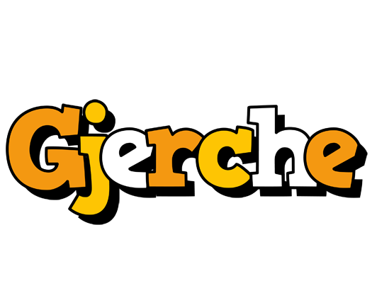 Gjerche cartoon logo