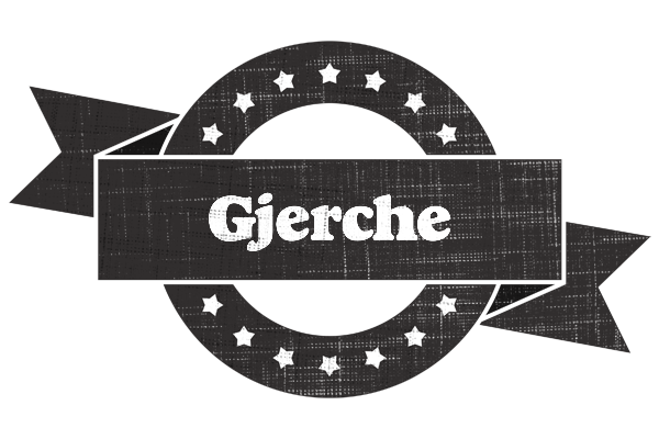 Gjerche grunge logo