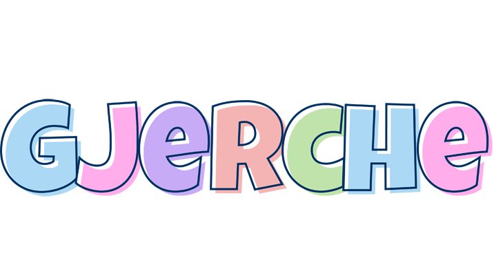 Gjerche pastel logo