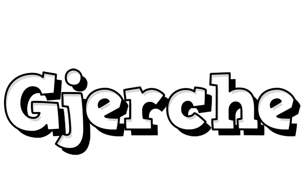 Gjerche snowing logo