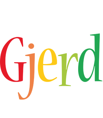 Gjerd birthday logo