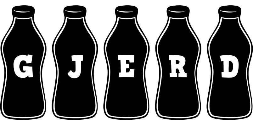 Gjerd bottle logo