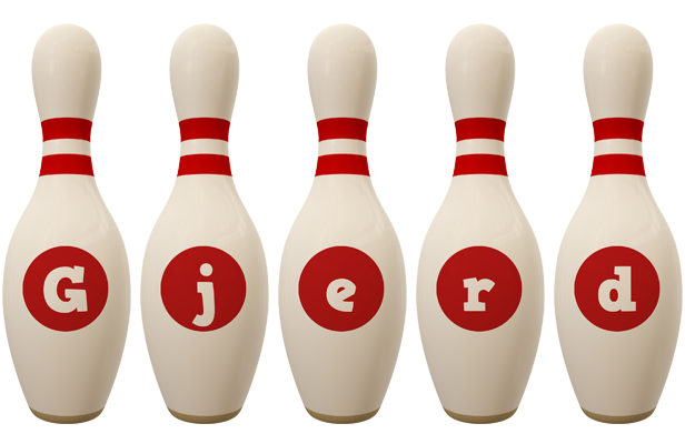 Gjerd bowling-pin logo