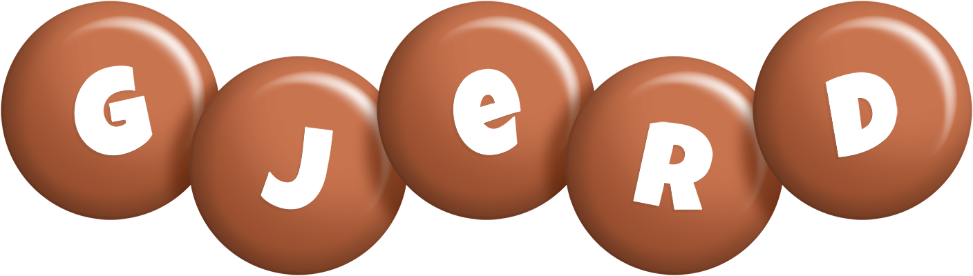 Gjerd candy-brown logo