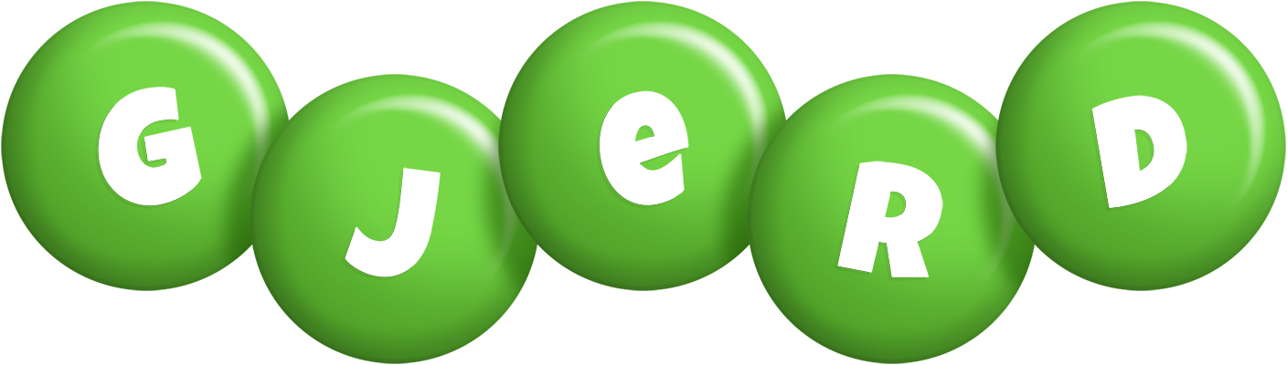 Gjerd candy-green logo