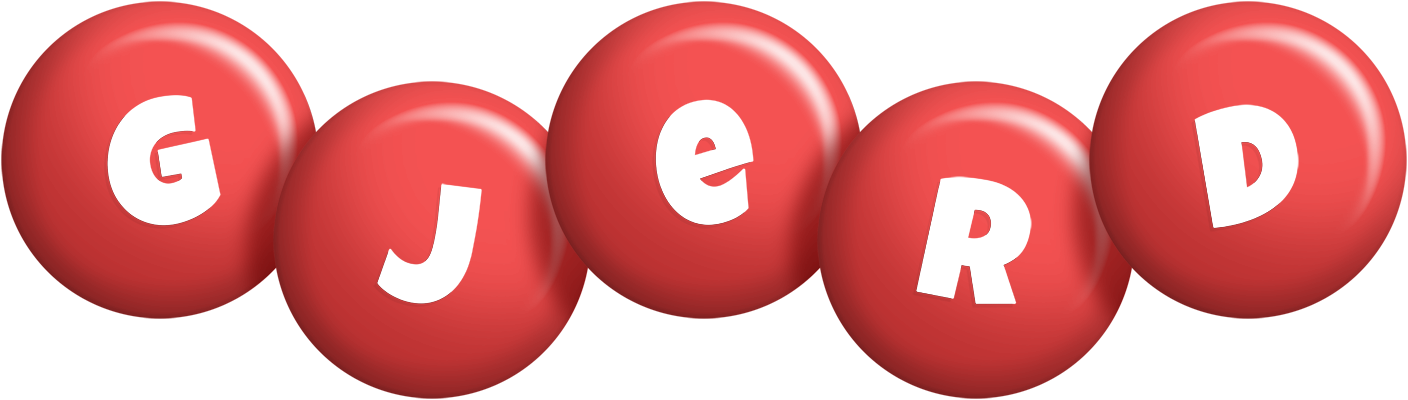 Gjerd candy-red logo