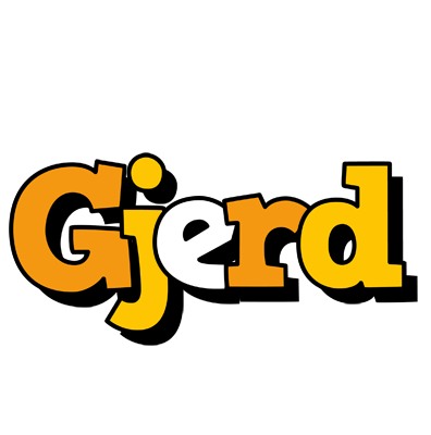 Gjerd cartoon logo