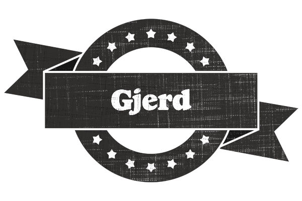 Gjerd grunge logo