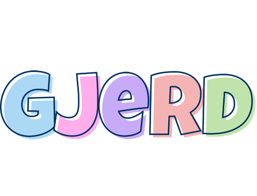 Gjerd pastel logo